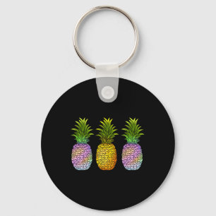 Llavero Piña Aloha Hawái Fruta Hawaiana Verano Vacaciones
