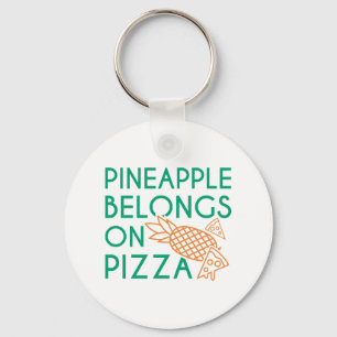 Llavero Piña Pertenece A La Pizza