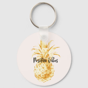 Llavero Piña tropical de oro de Rubor