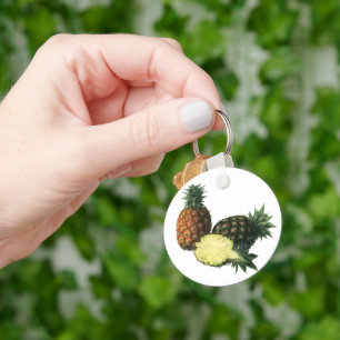 Llavero Piñas hawaianas de época, fruta orgánica