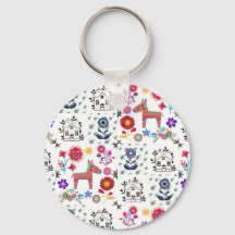 Pinata de Alpaca con Casa Azul y Flores