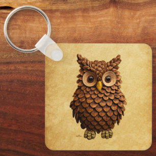 Llavero Pine Cone Owl