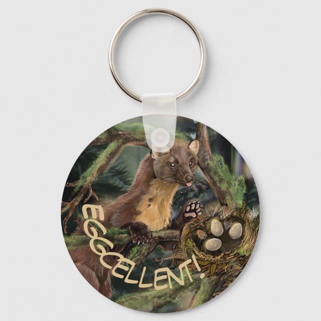 Llavero Pine Marten Europeo (Anverso)