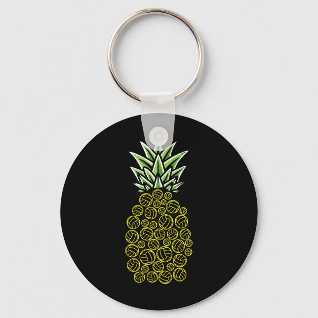 Llavero Pineapple Aloha Bebe Voleibol de playa Hawaii - (Anverso)