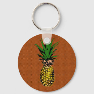 Llavero Pineapple Newsprint