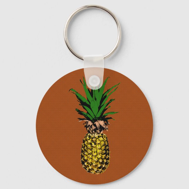 Llavero Pineapple Newsprint (Anverso)
