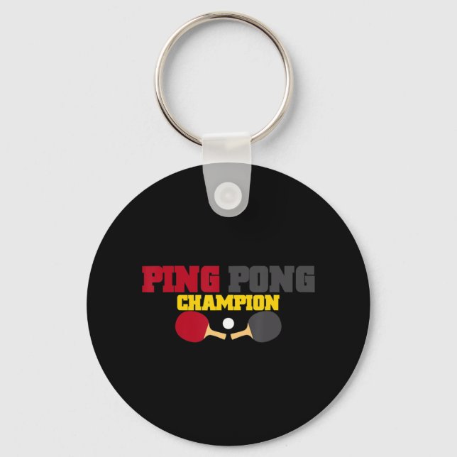 Llavero Ping Pong Champion Divertido Cute Mesa Regalo de t (Anverso)