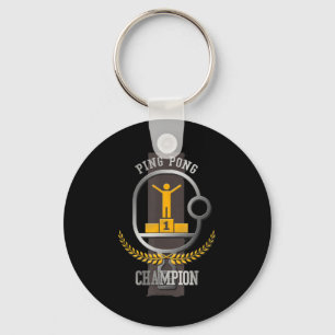 Llavero Ping Pong Champion Fun Table Jugador de tenis