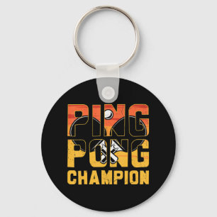 Llavero Ping Pong Champion Mesa Retro