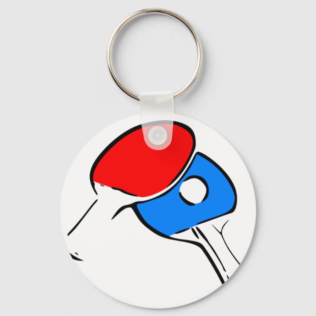 Llavero Ping Pong Paddles y Ball (Anverso)