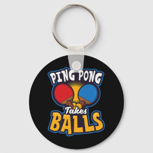 Llavero Ping Pong Toma Bolas Diseño Mesa de Tenis