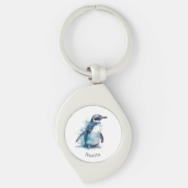 Llavero Pingüino acuático de Azure ártico, personalizado