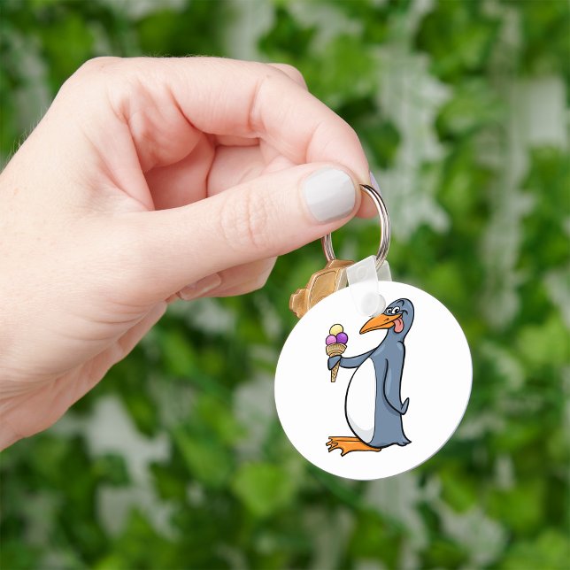 Llavero Pingüino Con Cadena Keychain Ice Cream (Subido por el creador)