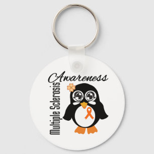 Llavero Pingüino de conciencia de esclerosis múltiple