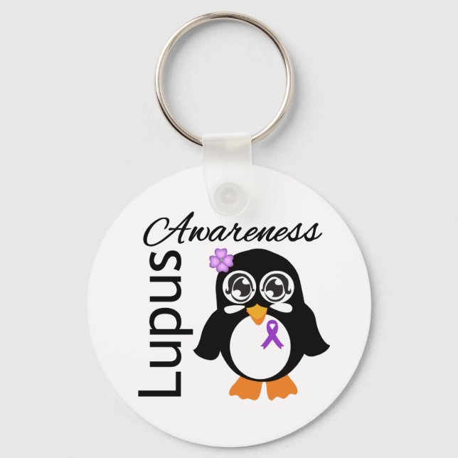 Llavero Pingüino de Conciencia Lupus (Anverso)