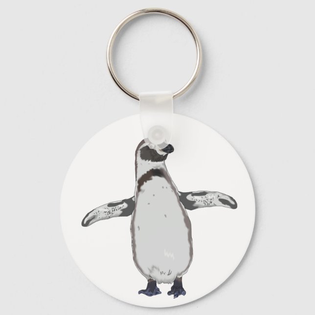 Llavero Pingüino de Dibujos Animados (Anverso)
