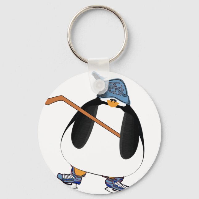 Llavero Pingüino de hockey (Anverso)