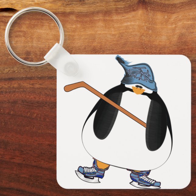 Llavero Pingüino de Hockey (Anverso)