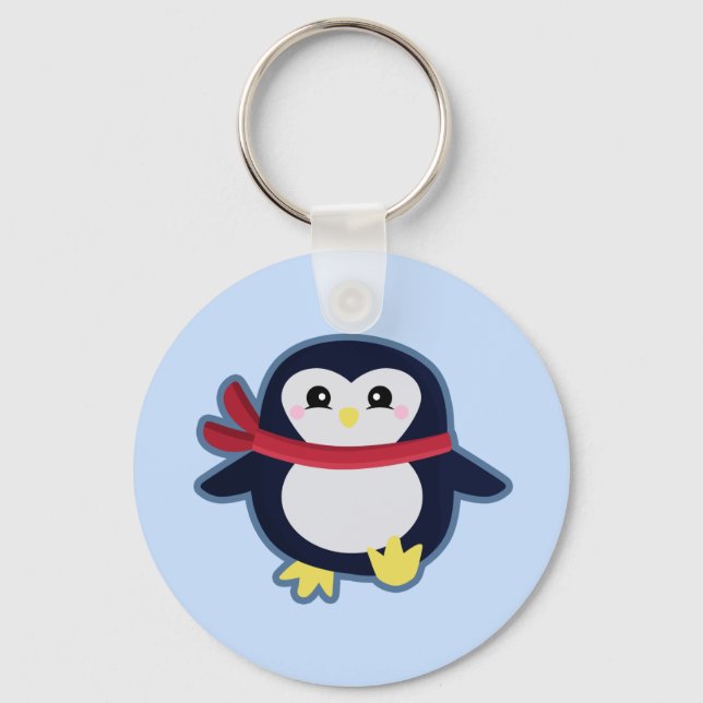 Llavero Pingüino de Kawaii (Anverso)
