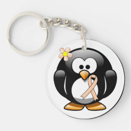 Llavero Pingüino de la cinta de concienciación sobre el me