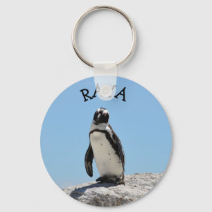 Llavero Pingüino de nombre personalizado