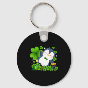 Llavero Pingüino del día de San Patricio animal irlandés t