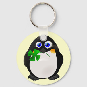 Llavero Pingüino del día de St Patrick