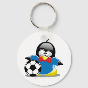 Llavero Pingüino del fútbol