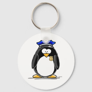 Llavero Pingüino del oficial de policía