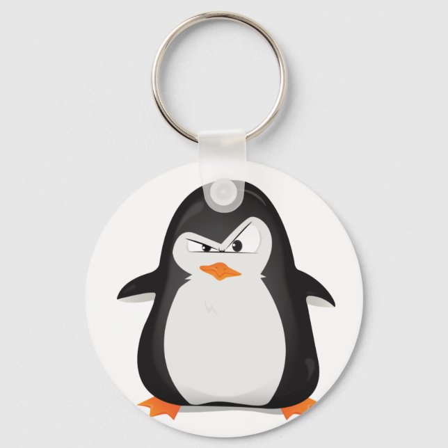 Llavero Pingüino enojado (Anverso)
