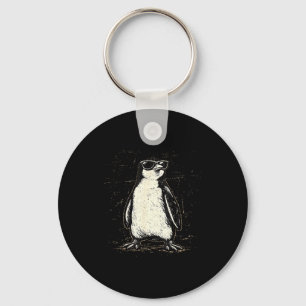 Llavero Pingüino genial que lleva gafas de sol animal vint