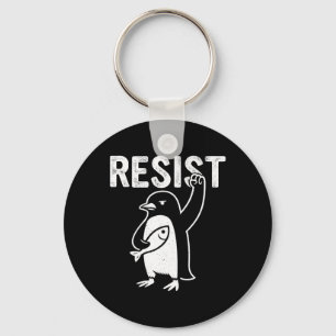 Llavero Pingüino gracioso resiste a los pingüinos en prote