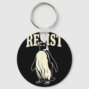 Llavero Pingüino gracioso resiste a los pingüinos en prote