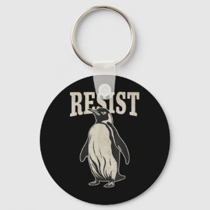 Llavero Pingüino gracioso resiste a los pingüinos en prote