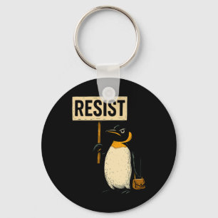 Llavero Pingüino gracioso resiste a los pingüinos en prote