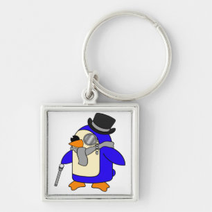 Llavero Pingüino gris
