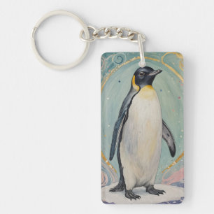 Llavero Pingüino Magico Pastel