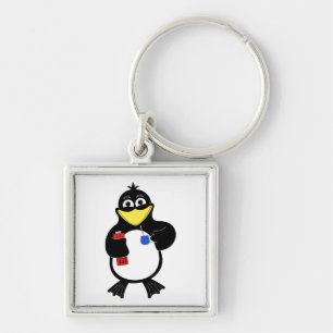 Llavero pingüino personalizado