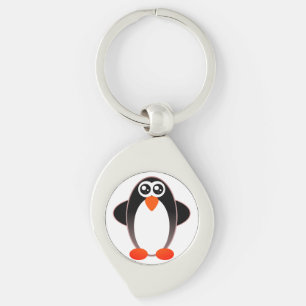 Llavero Pingüino, Personalizado, Negro Y Blanco