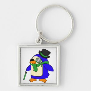 Llavero Pingüino verde claro