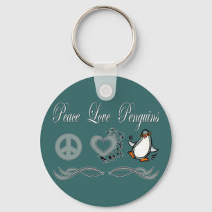 Llavero Pingüinos de amor por la paz