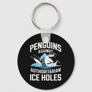 Llavero Pingüinos de Trump Contra los Agujeros de Hielo Au