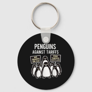 Llavero Pingüinos Protestan Contra Las Tarifas, Divertidos