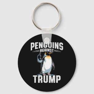 Llavero Pingüinos Resistentes Contra Trump - Hacer Impuest