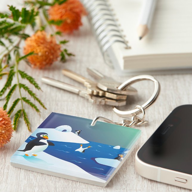 Llavero Pingüinos Y Hielo (Subido por el creador)