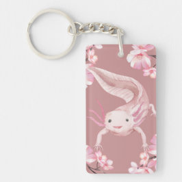 Llavero Pink Axolotl Keychain