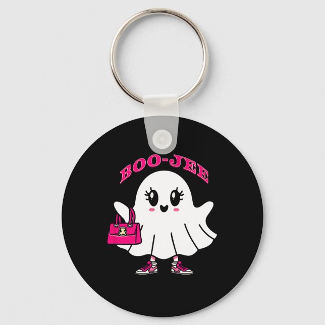 Llavero Pink Boo-jee Funny Ghost Halloween (Anverso)