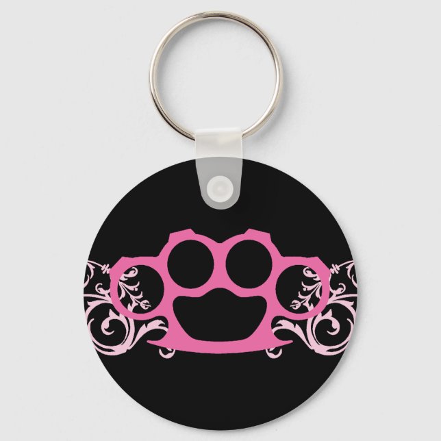Llavero Pink Brass Knuckles (Anverso)
