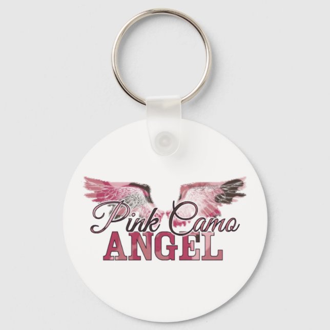 Llavero Pink Camo Angel (Anverso)