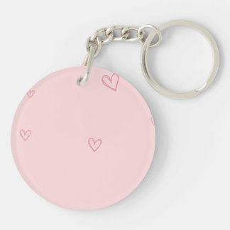 Llavero Pink Cute Acrylic Keychain – “She Believed She Cou